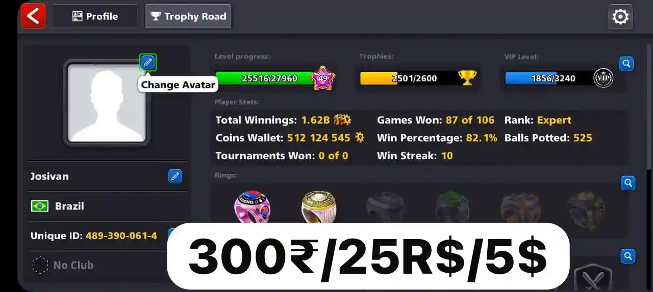 500M Coins Acoount For Sell