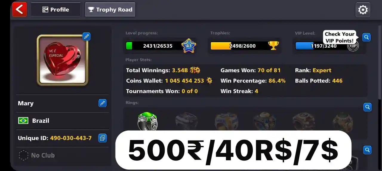 1B Coins Account for Sell